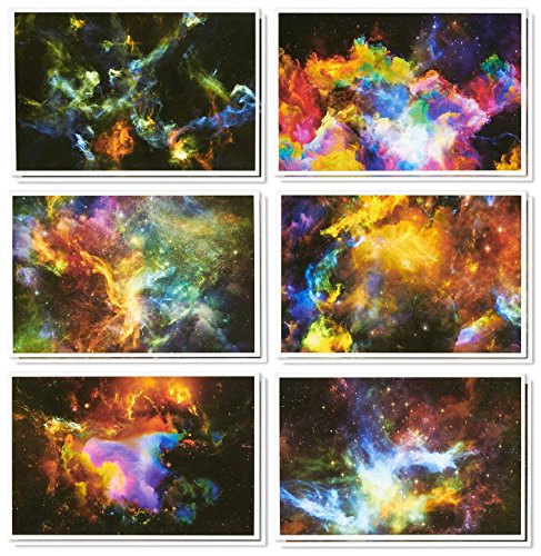 Product Cover 48 Pack All Occasion Greeting Cards - Assorted Blank Note Cards Bulk Box Set Cosmic Designs - Envelopes Included - 4 x 6 Inches