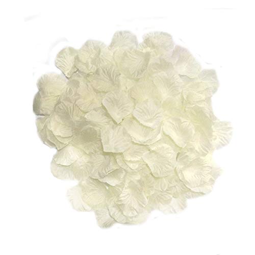 Product Cover MayaRed 2000 PCS 22 Colors Silk Rose Petals Wedding Flower Decoration (ivory-odorless)