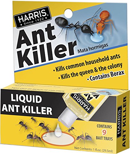 Product Cover Harris Borax Liquid Ant Killer, 1oz - Includes 9 Bait Stations (1-Pack)