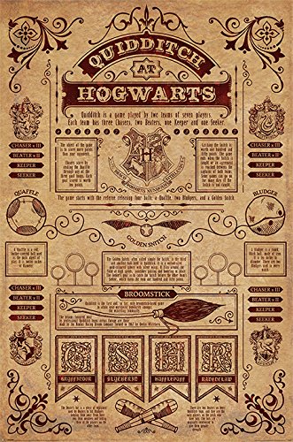 Product Cover Harry Potter - Movie Poster/Print (Quidditch at Hogwarts) (Size: 24 inches x 36 inches)
