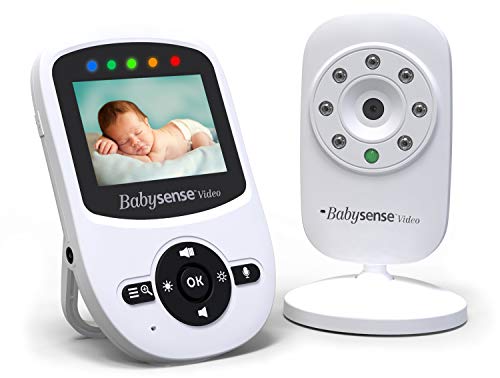 Product Cover Babysense Baby Video Monitor with Camera and Audio, Long Range, Room Temperature, Infrared Night Vision, Two Way Talk Back, Lullabies and High Capacity Battery