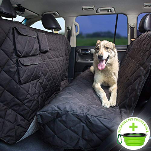 Product Cover Tapiona XL Dog Seat Cover - Truck & SUV Extra Coverage Back Seat Cover - 56Wx96L - Large Pets Hammock - Heavy Duty, Waterproof, Nonslip, No Odor, Seat Anchors, Washable