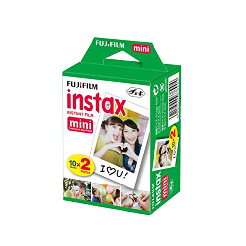 Product Cover Fujifilm INSTAX Mini Instant Film 2 Pack = 20 Sheets (White) for Fujifilm Mini 8 & Mini 9 Cameras