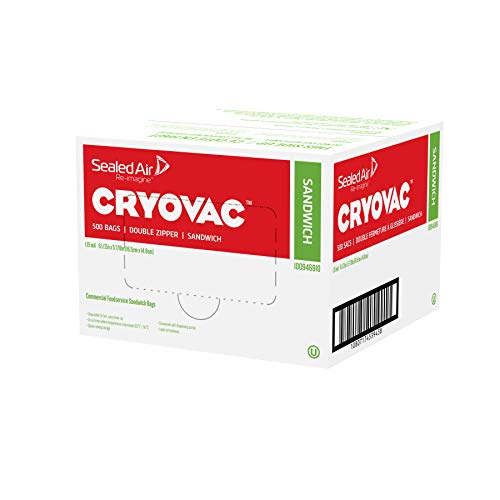 Product Cover CRYOVAC Resealable Sandwich Bags, BPA Free - Professional Pack (500 Bags)