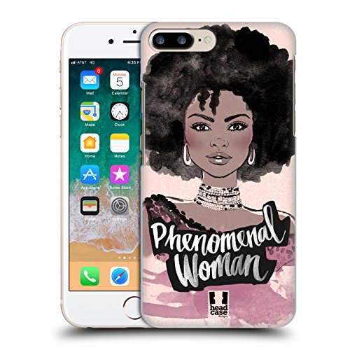 Product Cover Head Case Designs Phenomenal Woman African Feminism Hard Back Case Compatible for iPhone 7 Plus/iPhone 8 Plus
