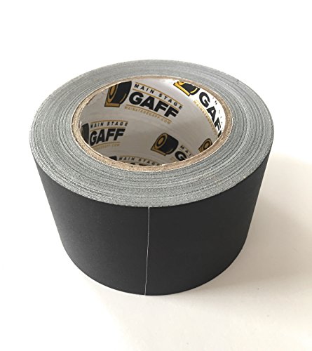Product Cover Gaffers Tape - 3 inch by 30 Yards - Black - Main Stage Gaff Tape - Matte-Finish, Easy to Tear by Hand
