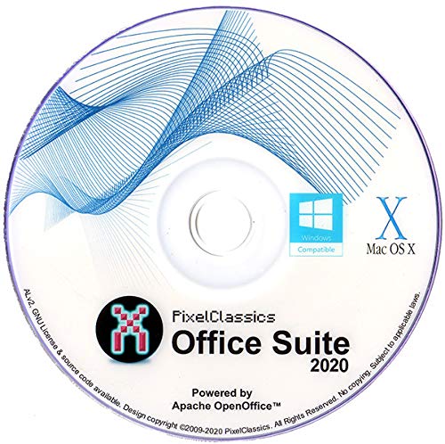 Product Cover Office Suite 2020 Microsoft Word 2016 2013 2010 2007 365 Compatible Software CD Powered by Apache OpenOfficeTM for PC Windows 10 8.1 8 7 Vista XP 32 64 Bit & Mac OS X - No Yearly Subscription!