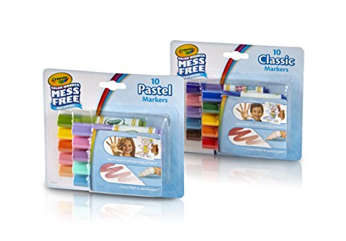Product Cover Crayola Color Wonder Markers, Mess Free Coloring, Classic & Pastel Colors (20 Count) (2 Pack )