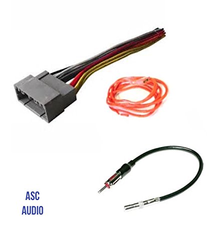 Product Cover ASC Audio Car Stereo Wire Harness and Antenna Adapter to Install an Aftermarket Radio for Select Dodge Chrysler Jeep - Compatible Vehicles Listed Below