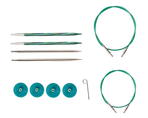 Product Cover Knit Picks Try IT Interchangeable Knitting Needle Set - Caspian Wood and Nickel Plated Tips (Sizes US 6 and 7)