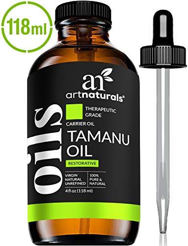 Product Cover ArtNaturals 100% Pure Extra-Virgin Tamanu Oil - (4 Fl Oz / 120ml) - for Skin and Hair - Acne, Scars, Stretch Marks and Eczema - Relief for Dry Skin and Blisters