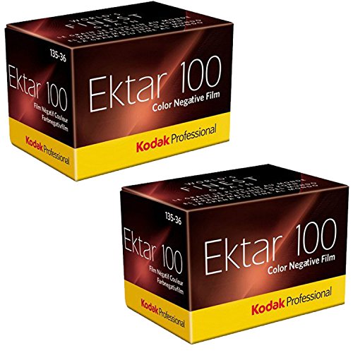 Product Cover Kodak Ektar 100 Professional ISO 100, 35mm, 36 Exposures, Color Negative Film (Pack of 2)