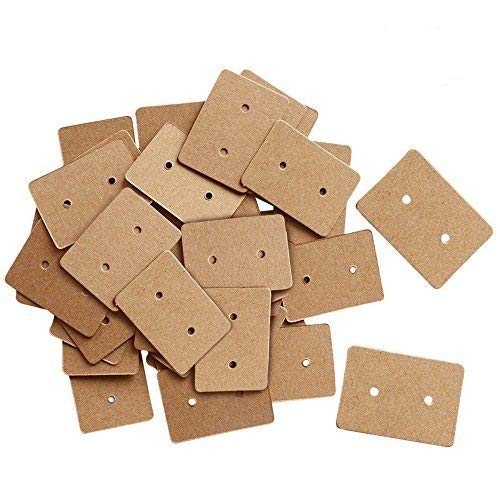 Product Cover 200PCS Earring Display Cards,Kraft Paper Earrings Tags, 1