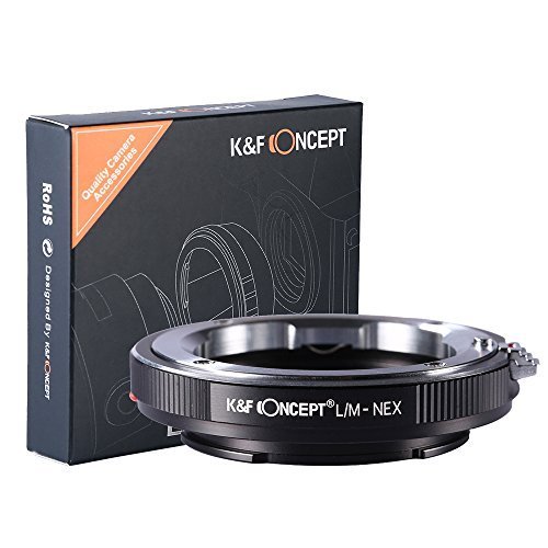Product Cover K&F Concept LM to NEX Adapter Compatible with Leica M Lens to Sony Alpha Nex E-Mount Camera Lens Mount Adapter