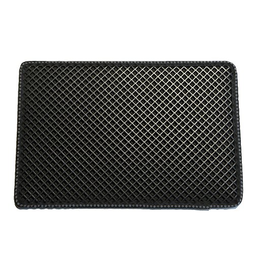 Product Cover Pet Champion PTCTHOLEM 2-Layer Sifting Easy Clean Waffle Pattern Litter Mat, Black, Large