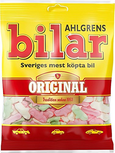 Product Cover 10 Bags x 125g of Ahlgrens Bilar Original - Swedish - Chewy - Marshmallow - Cars - Candies - Sweets - New Design!