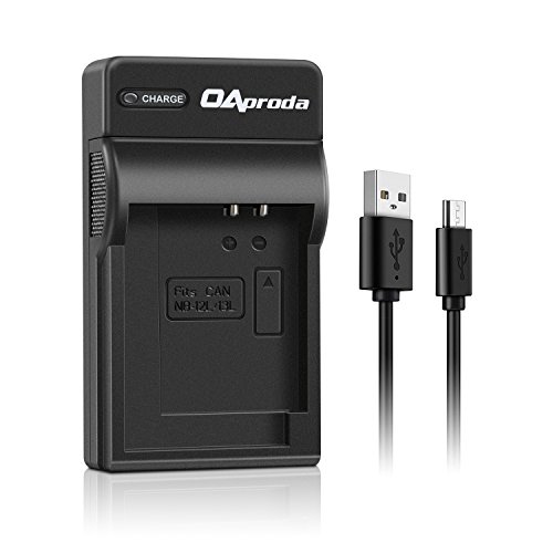 Product Cover OAproda NB-13L Ultrathin Micro USB Battery Charger for Canon NB13L Battery, PowerShot G7 X, G9 X, G7 X Mark II, G9X Mark II, G1 X Mark III, SX720 HS, SX620 HS, SX730 HS, SX740 HS, CB-2LH Charger