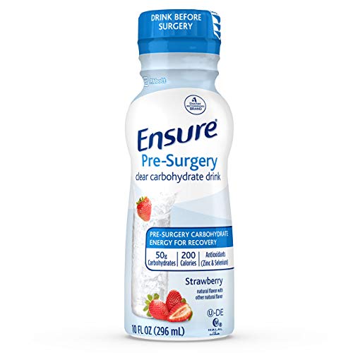 Product Cover Ensure Pre-Surgery, Clear Carbohydrate Drink, Strawberry, 10 Fl Oz, 4Count