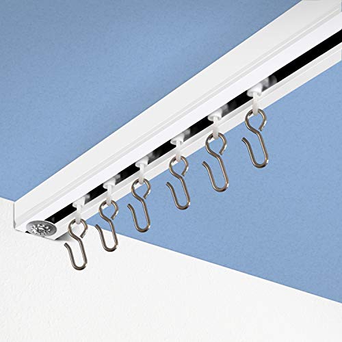 Product Cover RoomDividersNow Ceiling Track Set - X-Large, for Spaces 18ft - 24ft Wide (White)
