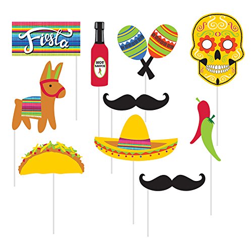 Product Cover 10-Piece Photo Props For Party, Serape Fiesta