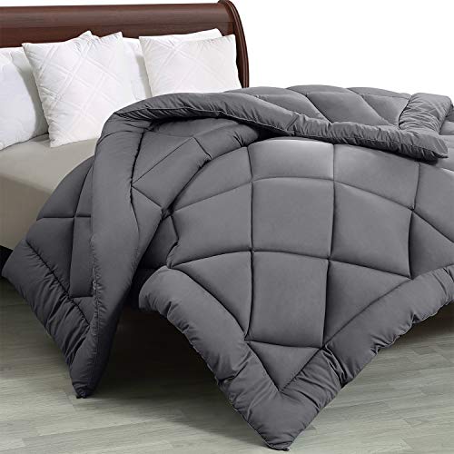 Product Cover Utopia Bedding - All Season Quilted Duvet Insert - Down Alternative Comforter - Full/Queen - Grey