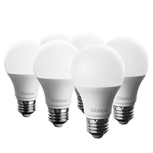 Product Cover Glolux 75 Watt Equivalent LED Light Bulb, 1100 Lumen, Daylight 5000K 11 Watt, Non-dimmable 25,000 Hour Lifespan, A21 E26 Base Pack of 6
