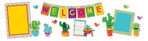 Product Cover Eureka Welcome Cactus Decorations Reusable Classroom Decorations, 18'' x 0.1'' x 28'', 21 pc