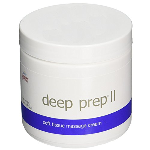 Product Cover Rolyan Deep Prep II Cream, Professional Massage Cream with Coconut Oil, Beeswax-Free, Long Lasting Creme with Waxy Feel for Relaxing Full Body Massage and Pain Relief, 15 Ounce Jar