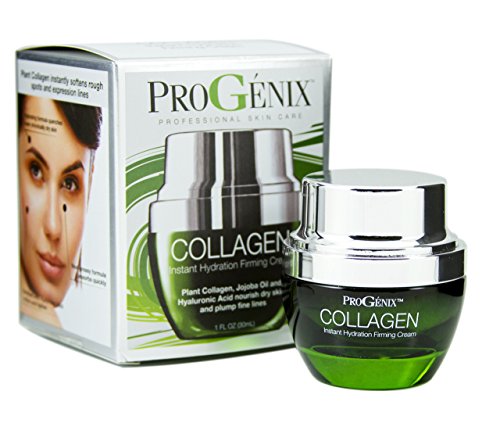 Product Cover Progenix Collagen Instant Hydration Firming and Plumping Face Cream with Hyaluronic Acid and Jojoba Oil. 1oz