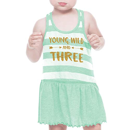Product Cover Bump and Beyond Designs Third Birthday Outfit Girl Three Year Old Summer Dress Green