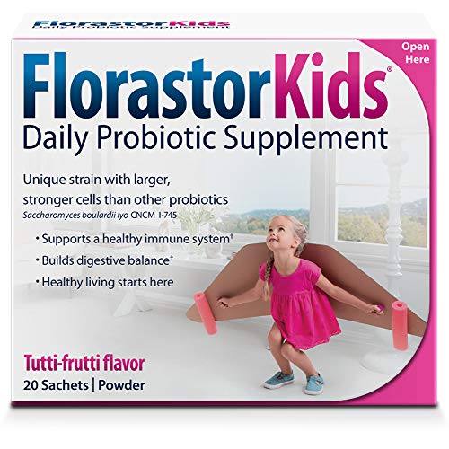Product Cover Florastor Daily Probiotic Supplements for Boys and Girls - Saccharomyces boulardii lyo CNCM I-745 (250 mg; 20 Sachets)