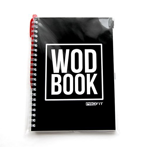 Product Cover WODBOOK Crossfit Workout Journal - WOD Logbook - Exercise Planner - Cross Training Tracking Diary - WOD Book | Track 200 WODs + 130 Benchmarks + Personal Records | 140 Pages | Wire-Bound