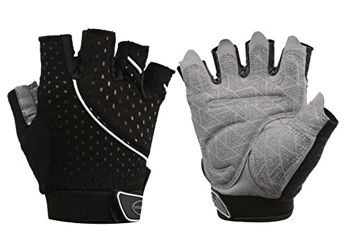 Product Cover Tourdarson Weight Lifting Gym Gloves Microfiber & Anti-Slip Silica Gel Grip Padded Workout Gloves for Weightlifting, Cross Training, Gym, Fitness, Bodybuilding Men & Women