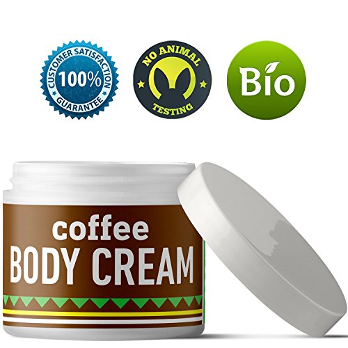 Product Cover Coffee Body Lotion For Cellulite Slimming Firming Skin Tightening Anti-Aging Natural Skin Care Cream With Caffeine Shea Butter Coconut Argan Oil Body Sculpting Dry Skin Moisturizer For Smooth Skin