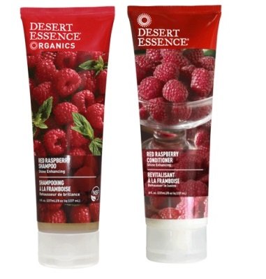Product Cover Desert Essence Red Raspberry Shampoo and Conditioner Bundle With Aloe Leaf Juice, Jojoba, Vitamin B-5 and Shea Butter, 8 fl. oz. and 8 fl. oz. Each