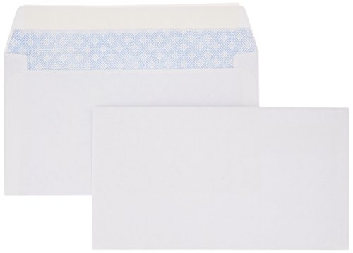 Product Cover AmazonBasics #6 3/4 Security-Tinted Envelopes with Peel & Seal, 100-Pack, White - AMZA25