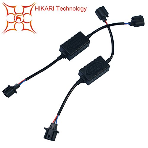 Product Cover HIKARI Pair LED Conversion Kit Headlight Canbus Error Free Anti Flickering Resistor Decoder - H13 9008