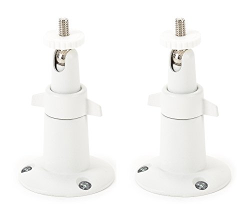 Product Cover Wasserstein Adjustable Metal Wall Mount Compatible with Arlo Ultra, Pro, Pro 2, Pro 3 & Other Compatible Models (2-Pack, White)