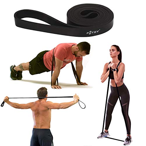 Product Cover FITSY Resistance Band - Loops | Exercise Band 41 Inches for Mobility, Body Stretching, Resistance Training - Black