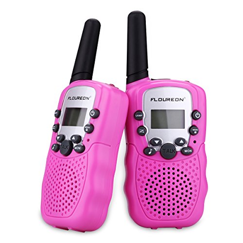 Product Cover FLOUREON Walkie Talky for Kids Two Pack 22 Channel Two Way Radio 3000M (MAX 5000M Open Field) UHF Long Range Handheld (Pink)
