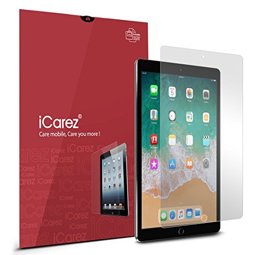 Product Cover iCarez [Anti-Glare Matte Screen Protector for Apple 10.5-inch iPad Pro 10.5 (2017) / iPad Air 3 (2019) [Not Glass] Premium PET [2-Pack] Easy to Install with Hinge Installation