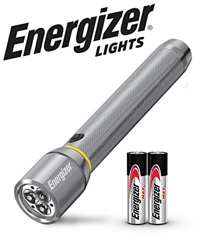 Product Cover Energizer LED Flashlight, IPX4 Water Resistant, 400 Lumens, Aircraft-Grade Aluminum Flash Light, Long Battery Life, AA Batteries Included