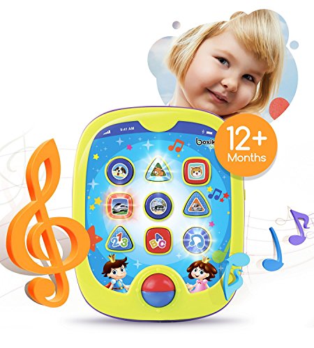 Product Cover Boxiki kids Smart Pad for Babies and Children Learning Educational Toddler Tablet Toy for Infants. Learning Games. Learn Numbers, ABC Learning, 