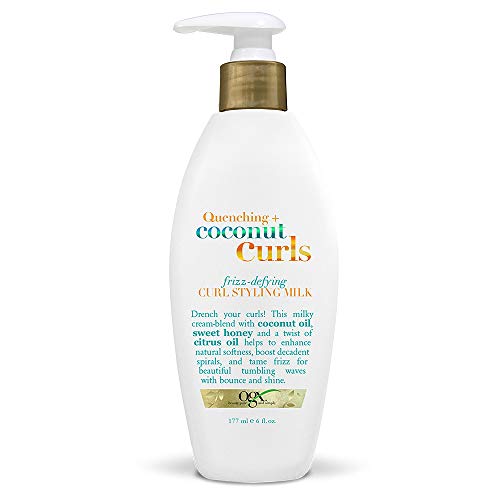 Product Cover OGX Quenching Plus Coconut Curls Frizz-Defying Curl Styling Milk, 6 Fluid Ounce