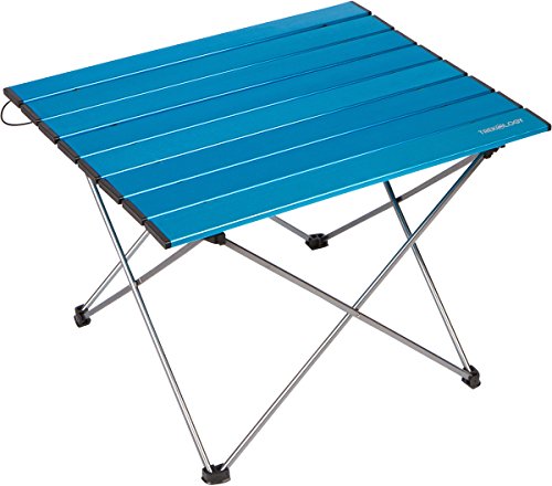Product Cover Trekology Portable Camping Side Tables with Aluminum Table Top: Hard-Topped Folding Table in a Bag for Picnic, Camp, Beach, Boat, Useful for Dining & Cooking with Burner, Easy to Clean