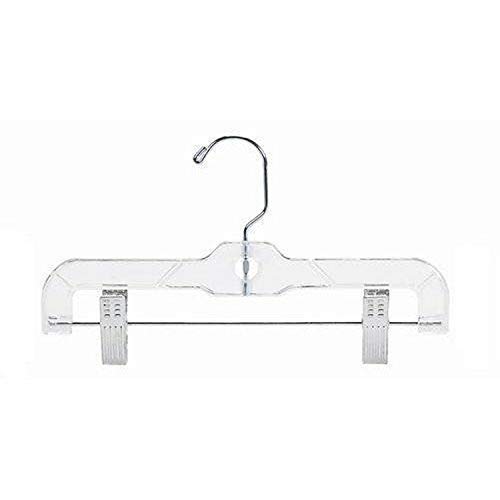 Product Cover Only Hangers Children's Clear Plastic Pant/Skirt Hanger-10 (50)