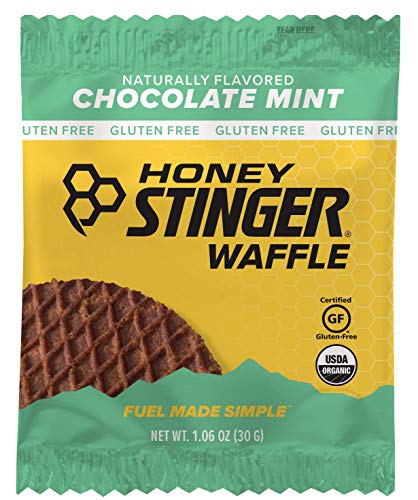 Product Cover Honey Stinger Organic Gluten Free Waffle, Chocolate Mint, Sports Nutrition, 1.06 Ounce (16 Count)