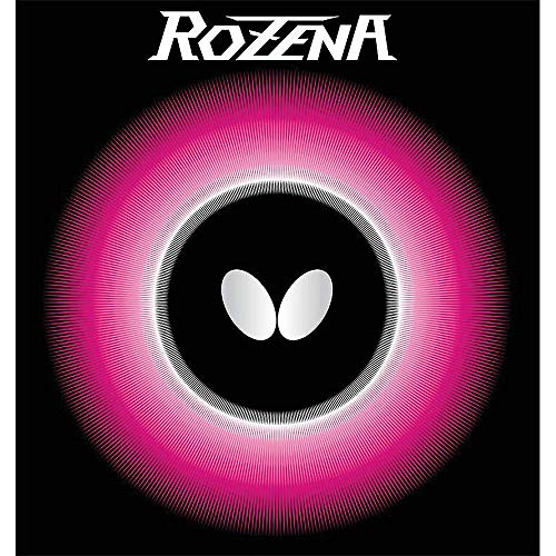 Product Cover Butterfly Rozena Table Tennis Rubber Table Tennis Rubber | 1.7 mm, 1.9 mm, or 2.1 mm | Red or Black | 1 Inverted Table Tennis Rubber Sheet | Professional Table Tennis Rubber