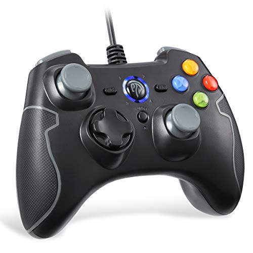 Product Cover Wired Gaming Controller, EasySMX PC Game Controller Joystick with Dual-Vibration Turbo