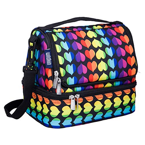 Product Cover Wildkin Kids Insulated Two Compartment Lunch Bag for Boys and Girls, Perfect Size for Packing Hot or Cold Snacks for School and Travel, Patterns Coordinate with Our Backpacks and Duffel Bags